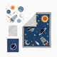 Lambs & Ivy 4-Piece Crib Bedding Set - Milky Way