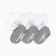 Burt's Bees Baby Ankle Socks (6 Pack) - Heather Grey/White Solid, 0-3 M