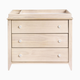 babyletto Sprout 3-Drawer Changer Dresser - Washed Natural/White