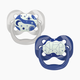 Dr. Brown's Advantage Pacifiers Glow-in-The-Dark - Blue, 2, Stage 1