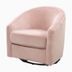 babyletto Madison Swivel Glider - Blush Pink Velvet