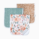 Copper Pearl Printed Burp Cloth Set - Autumn