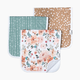 Copper Pearl Printed Burp Cloth Set - Autumn