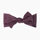 Copper Pearl Knit Headband Bow - Plum