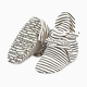 Zutano Organic Cotton Booties - Pencil Stripe, 6-12 Months