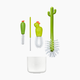 Boon Cacti 4-Piece Bottle Cleaning Brush Set - White/Green