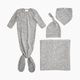 Aden + Anais Snuggle Knit Newborn Gift Set - Heather Grey