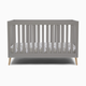 Delta Children Essex 4-in-1 Convertible Baby Crib - Grey With Natural Legs
