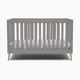 Delta Children Essex 4-in-1 Convertible Baby Crib - Grey With Natural Legs
