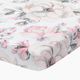 Lambs & Ivy Cotton Fitted Crib Sheet - Signature Botanical White