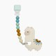 Loulou Lollipop Silicone Teether with Gem Clip - Llama