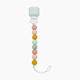 Loulou Lollipop Lolli Gem Silicone Pacifier Clip - Pastel Rainbow