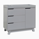 babyletto Hudson 3-Drawer Changer Dresser - Grey
