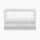 Delta Children Sloane 4-in-1 Acrylic Convertible Crib - Bianca White/Bronze