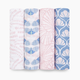 Aden + Anais Cotton Muslin Swaddle 4-Pack - Deco