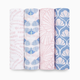 Aden + Anais Cotton Muslin Swaddle 4-Pack - Deco