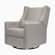 babyletto Kiwi Electronic Recliner and Swivel Glider - Performance Grey Eco Weave