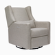 babyletto Kiwi Electronic Recliner and Swivel Glider - Performance Grey Eco Weave