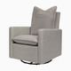 babyletto Cali Pillowback Swivel Glider - Performance Grey Eco Weave