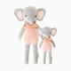 cuddle+kind Hand-Knit Doll - Eloise The Elephant, Little 13''
