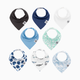 Parker Baby Co. Bandana Bib Set (8-Pack) - Arctic Set