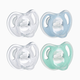 Tommee Tippee Ultra Light Silicone Pacifier - Blue/Aqua, 0-6 Months, 4