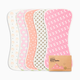 KeaBabies Urban Burp Cloths (5 Pack) - Pink Dreams