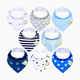 KeaBabies Organic Bandana Bibs (8 Pack) - Adventurer, 8