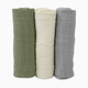 Little Unicorn Cotton Muslin Swaddle 3 Pack - Fern