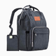 KeaBabies Original Diaper Bag - Mystic Gray