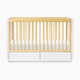 babyletto Bento 3-in-1 Storage Crib with Toddler Bed Conversion Kit - White/Natural