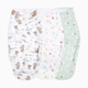 Aden + Anais Disney Essentials Cotton Wrap Swaddle (3 Pack) - Winnie + Friends, 3