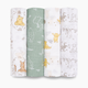 Aden + Anais Disney Essentials Cotton Muslin Swaddles (4 Pack) - Winnie + Friends, 4