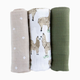 Little Unicorn Cotton Muslin Swaddle 3 Pack - Llama Llama