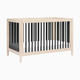 babyletto Gelato 4-in-1 Convertible Crib with Toddler Bed Conversion Kit - Washed Natural / Black