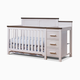 Sorelle Farmhouse Crib & Changer - Chocolate And White