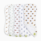 KeaBabies Softe Muslin Baby Burp Cloth - The Wild, 5