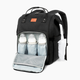 KeaBabies Original Diaper Backpack - Trendy Black