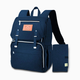 KeaBabies Explorer Diaper Backpack - Navy Blue