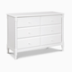 daVinci Jenny Lind Spindle 6-Drawer Dresser - White