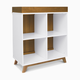 daVinci Otto Convertible Changing Table and Cubby Bookcase - White And Walnut