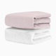 Newton Baby 2-Pack Organic Cotton Breathable Mini Crib Sheets - Sunrise Pink + Solid White