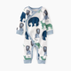 Carter's Little Planet Organic Cotton Wrap Sleep & Play Pajamas in Stripes - Safari, 6 M