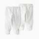 Carter's Little Planet Organic Cotton Rib Footed Pants (2 Pack) - Cream/Heather Grey, 6 M