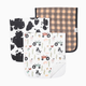 Copper Pearl Printed Burp Cloth Set - Jo