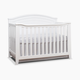 Sorelle Berkley Round Top Panel Crib - White