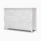Sorelle Princeton Elite Double Dresser - White