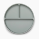 AEIOU Suction Divided Plate - Sage