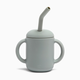 AEIOU Sippy Cup with Straw - Sage