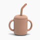 AEIOU Sippy Cup with Straw - Clay